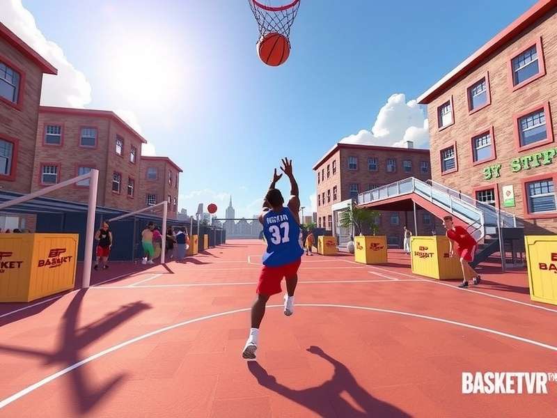 Basket Rush VR control demonstration
